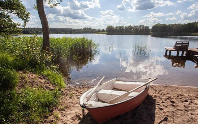Domwigierski Pl -Jeziorki -Gr- Comfort-Ferienhaus-Polen - Wlasna Linia Brzegowa I Sauna Wysoki Most  外观 照片